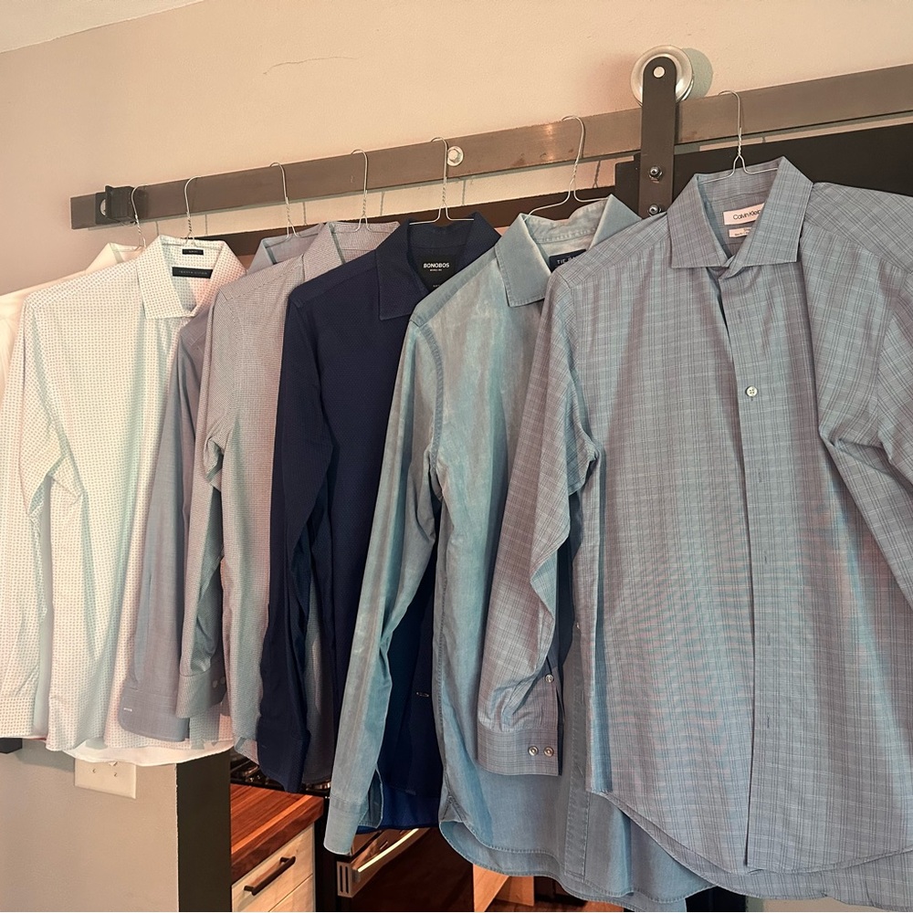 Men's Blue Checkered Shirt